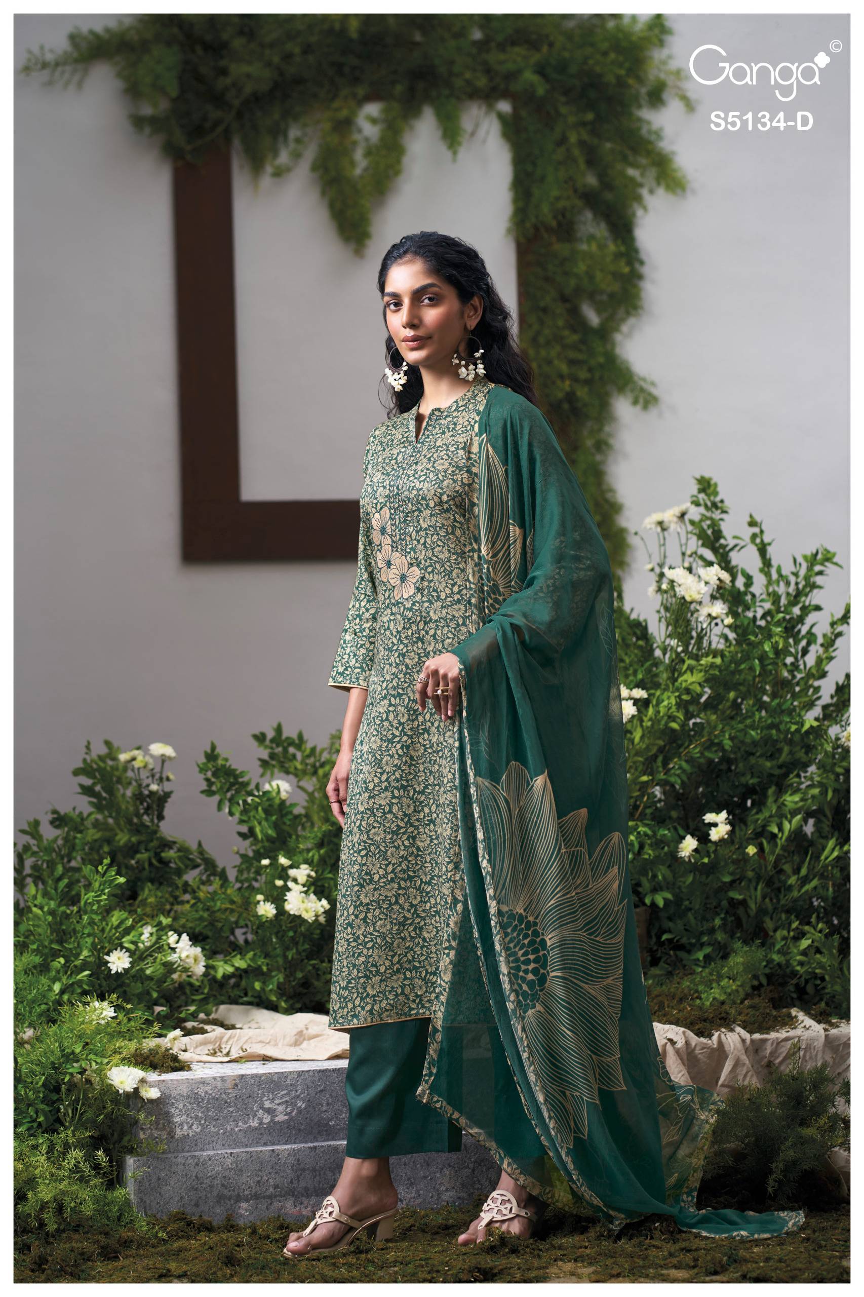 MITHILA 5134 Series By GANGAFASHION Stylish Beautiful Colourful COTTON SATIN Dresses At Wholesale Price